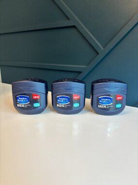 3 PACK Vaseline Blue Seal Men Cooling Petroleum Jelly 100ML
